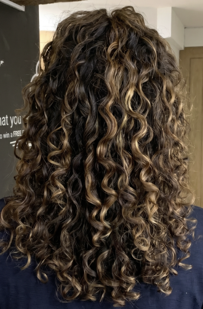 balayage curly hair oxford
