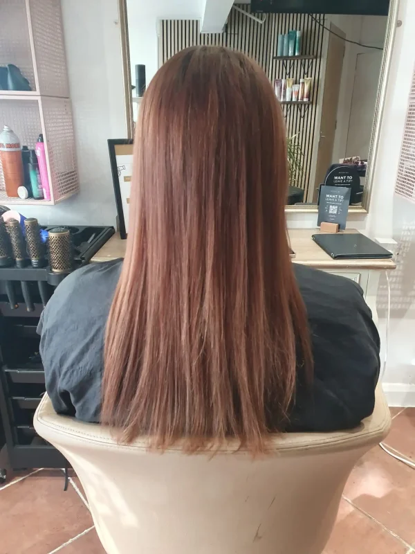 hair extensions colour correction before