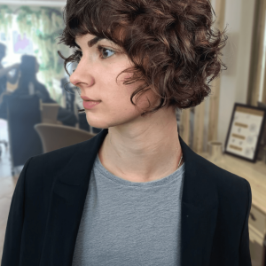 short curly hair