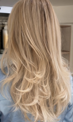 blonde highlights root smudge oxford