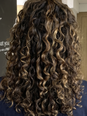 balayage curly hair oxford