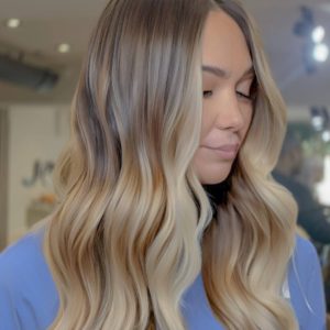 ombre with money piece