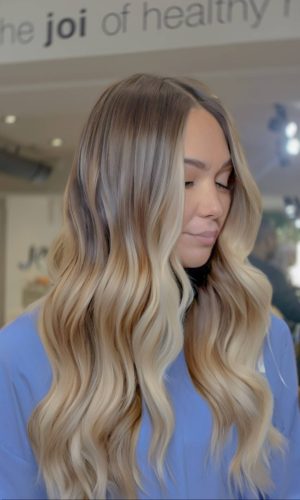 ombre with money piece