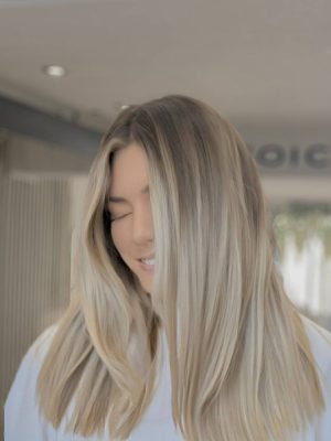 highlight balayage effect