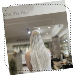 white blonde highlights