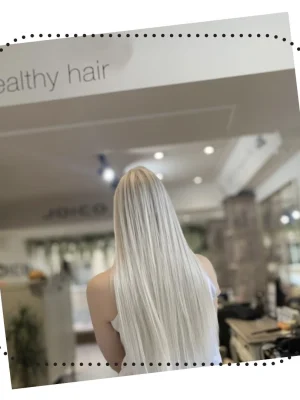 white blonde highlights