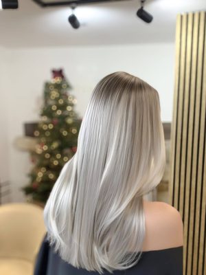 silver hair babylights